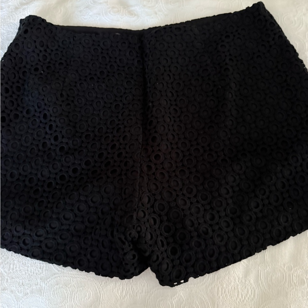 Banana Republic Black Eyelet Shorts